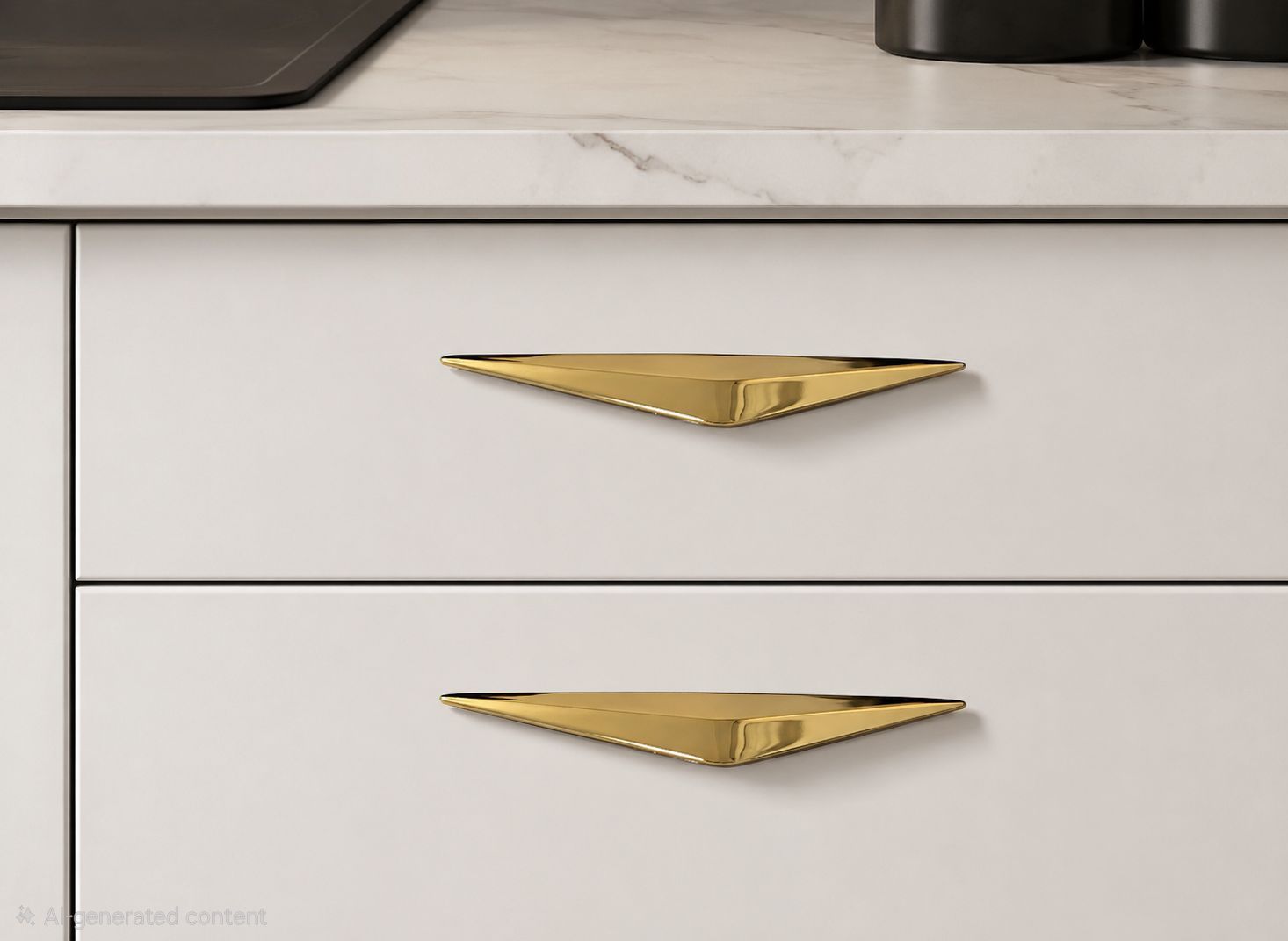 دستگیره کابینت دوپیچ کد۴۰۷ طلایی
